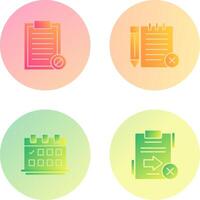 Prohibition and Unchecked Notes Icon vector