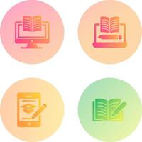 Digital Learning and Written Icon vector