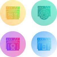 Dashboard and Browser Icon vector