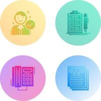 Hire and Check List Icon vector