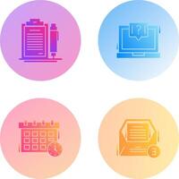 Contract and Question Icon vector