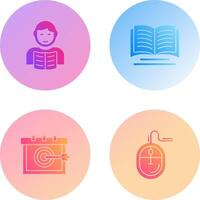 Student and Book Icon vector