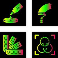 dropper and paint Icon vector