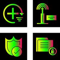 Add and Signal Icon vector