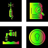 Laser Pen and Check Icon vector