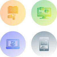 Online Learning and Faq Icon vector