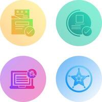 File Protection and Guarantee Icon vector