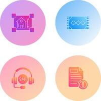 blueprint and rug Icon vector