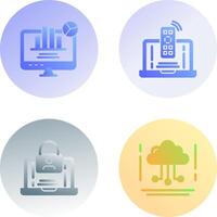 Remote and Analysis Icon vector