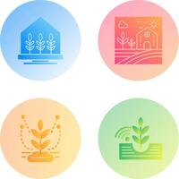 Farm House and Nature Icon vector
