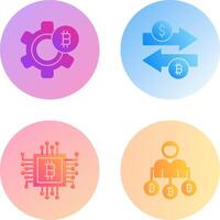 Setting and Money Exchange Icon vector