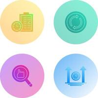 Time Planing and Loop Icon vector