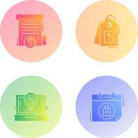 Bill and Price Tag Icon vector