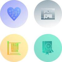 Music and Gallery Icon vector
