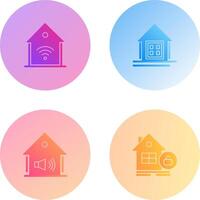 Smart Home and Window Icon vector