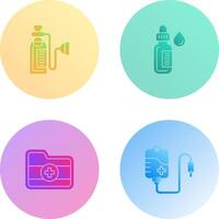 Oxygen and Dropper Icon vector