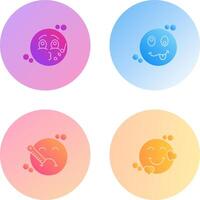 Music and Silly Icon vector