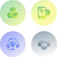 wifi signal and box Icon vector