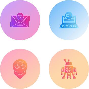 message and container Icon vector
