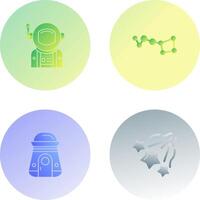 big dipper and astronaut Icon vector