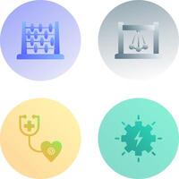 Abacus and Pendulum Icon vector