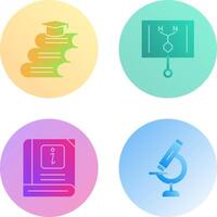 Books and Formula Icon vector