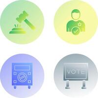 Gavel and Candidate Icon vector