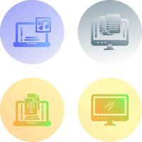 Music and Paste Icon vector