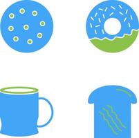 cookie and doughnut Icon vector