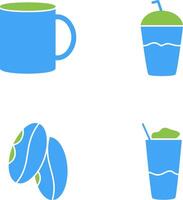 Coffee mug and Frappe Icon vector