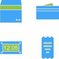 box and wallet Icon vector