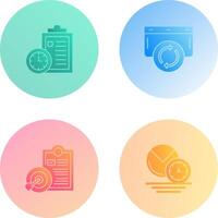 Time Management and Refresh Icon vector