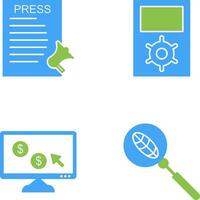 Press Releases and Management Icon vector