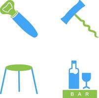 opener and corkscrew Icon vector