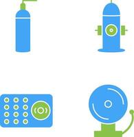 hydrant and oxygen tank Icon vector