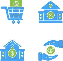 Shopping Tax and estate Icon vector