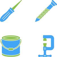 Awl and Screw Icon vector