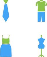 Tie and Pyjamas Icon vector