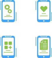 Setting and Favourite Icon vector