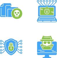 Infected File and Money Hacking Icon vector