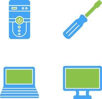 UPC y tornillo conductor icono vector