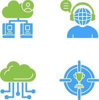 Onlne Education and Liberary Icon vector