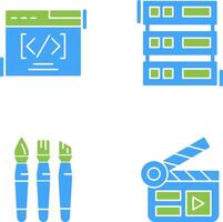 Web Coding ND Server Icon vector