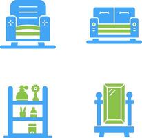 Armchair and Sofa Icon vector