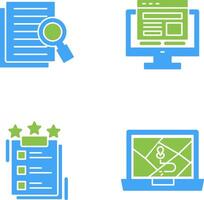 Details Looking and Adaptive Icon vector