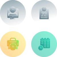 Productivity and Online Time Icon vector