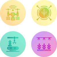 Analytics and Drone Icon vector