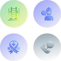 Ladder and Support Icon vector