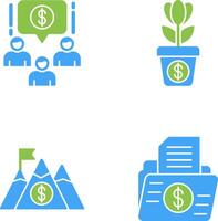 Growth and Money Icon vector