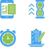 Check List and Quick Response Icon vector